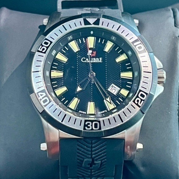 Calibre Hawk OPS Date Luminous Designer Sport Men’s Watch - Picture 2 of 7